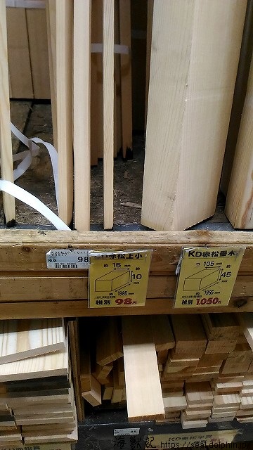 有孔ボードなどのdiy材料 道具を買出しにホームセンターへ 2畳書斎diy改造計画 海獣記